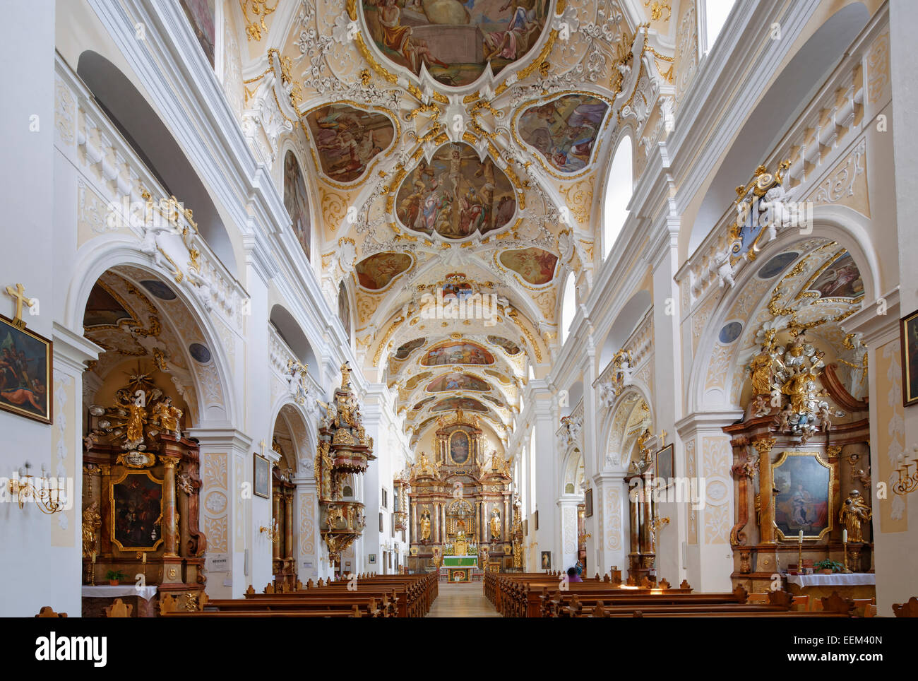 Basilica of the Nativity of Mary, Frauenkirchen, Northern Burgenland, Burgenland, Austria Stock Photo