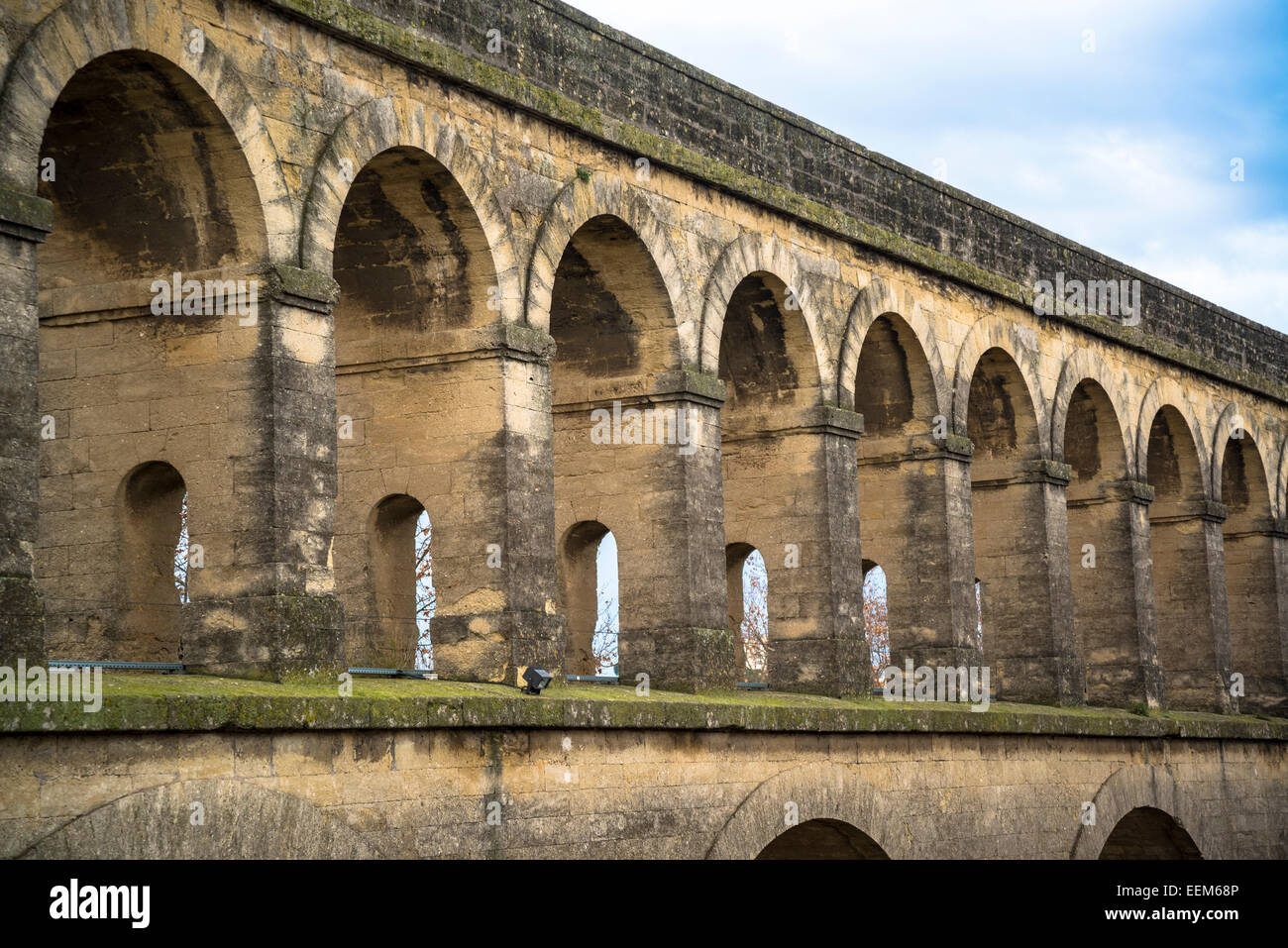 Aqueduct Saint Clement, Montpellier, France Stock Photo