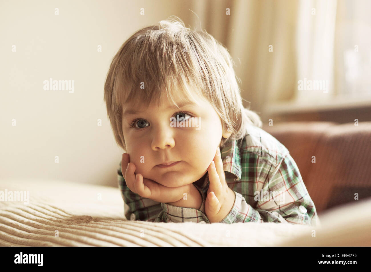 Lying on bed hires stock photography and images Alamy