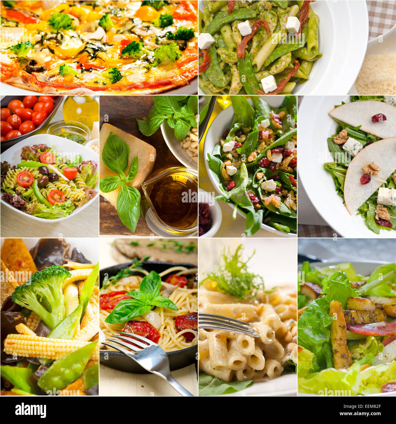 Healthy tasty italian food collage hi-res stock photography and images -  Alamy, image size:1299x1390