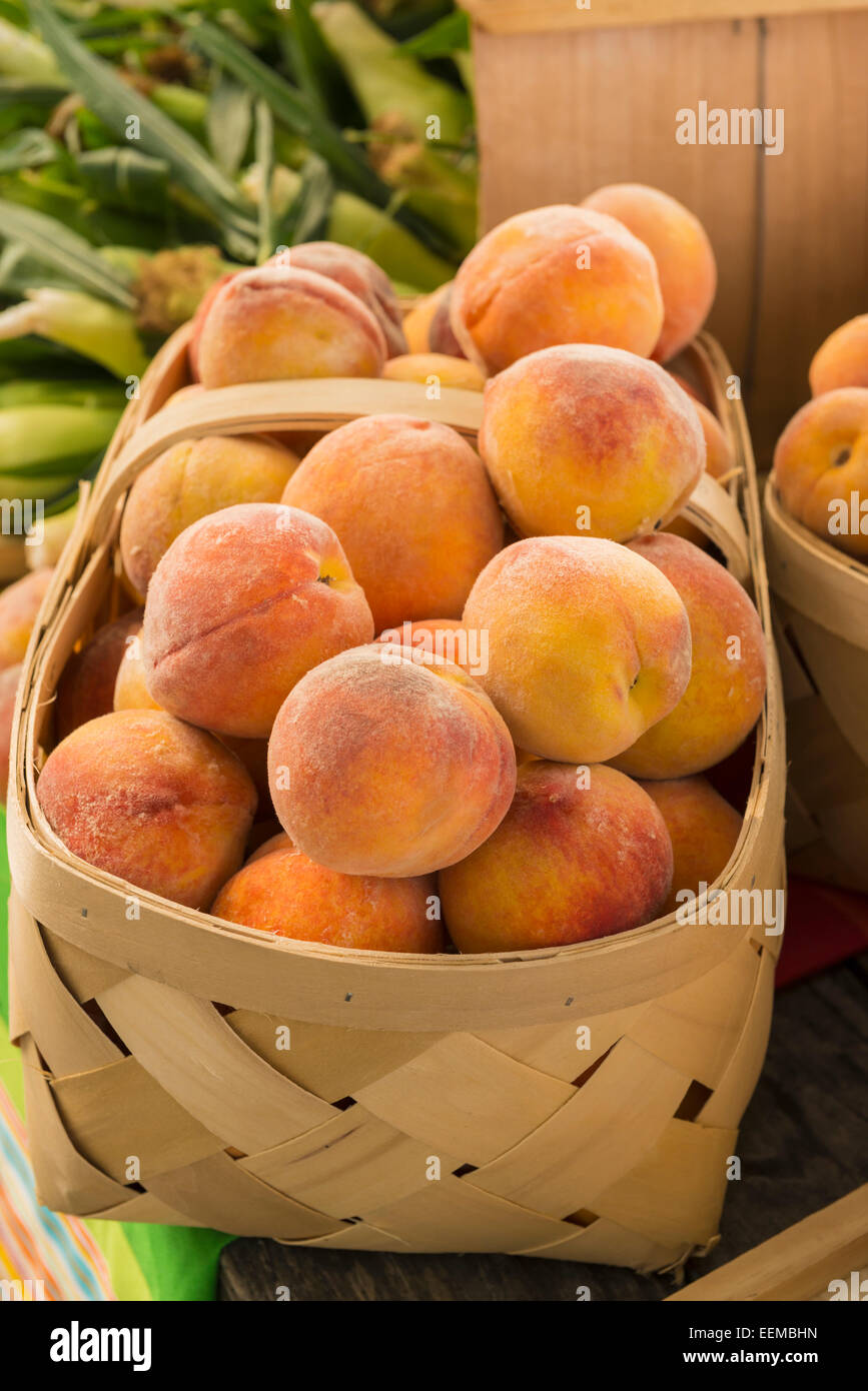 Peach Basket High Resolution Stock Photography and Images Alamy