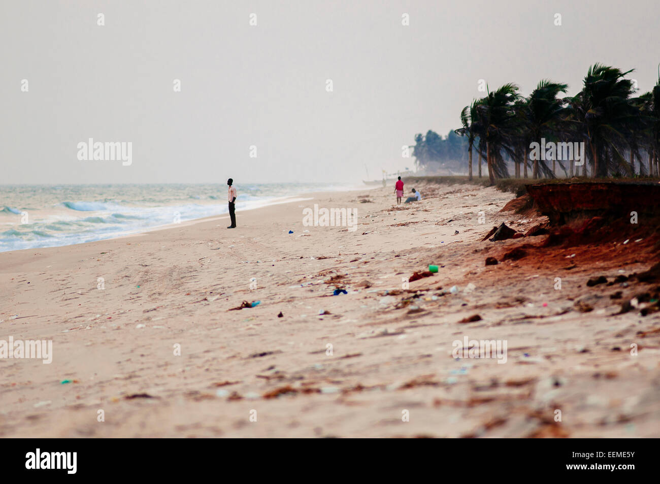 Ada Foah beach, Ghana. Stock Photo