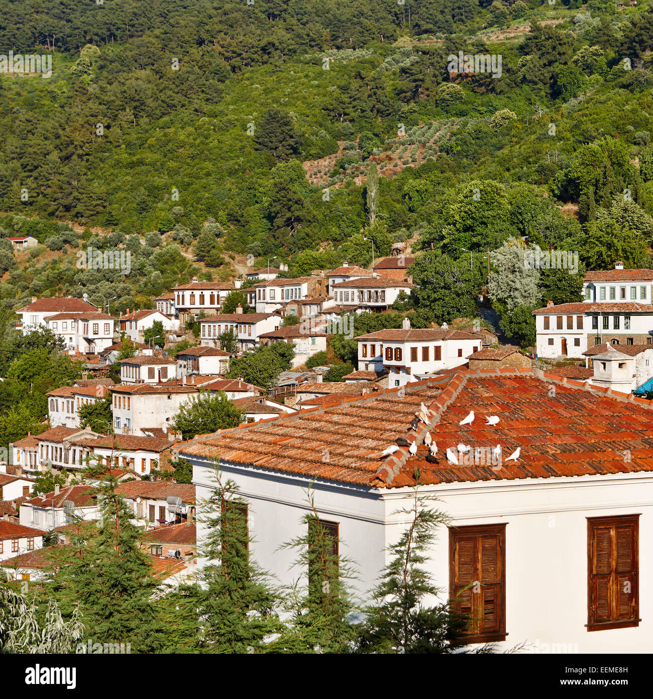 Houses in Sirince village. Izmir Province, Turkey Stock Photo Alamy