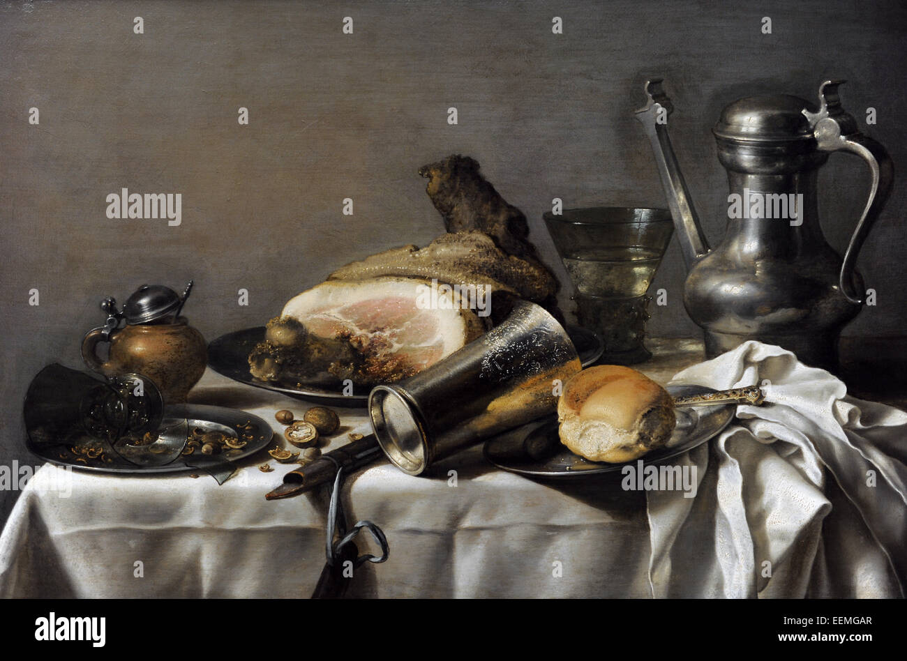 Pieter Claesz (1597-1660). Dutch Golden Age painter. Still life. Alte Pinakothek. Munich. Germany. Stock Photo