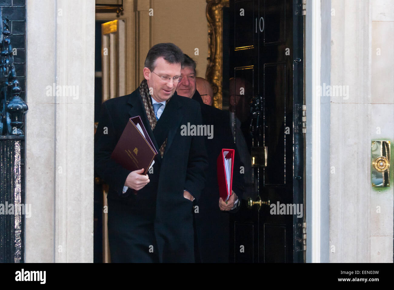 Downing Street, London, UK. 20th January, 2015. Ministers leave the weekly cabinet meeting at Downing Street. PICTURED: Jeremy Wright QC MP,  Attorney General. Credit:  Paul Davey/Alamy Live News Stock Photo