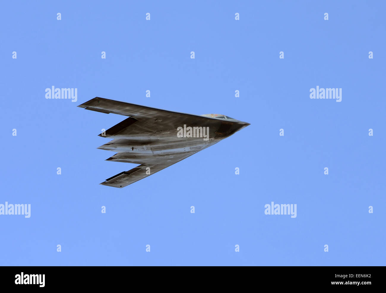 Modern US stealth bomber in flight B-2 Spirit Stock Photo