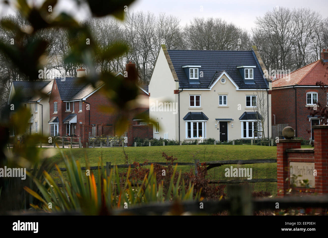 A new housing development, St. Mary's Park in Hartley Wintney in the