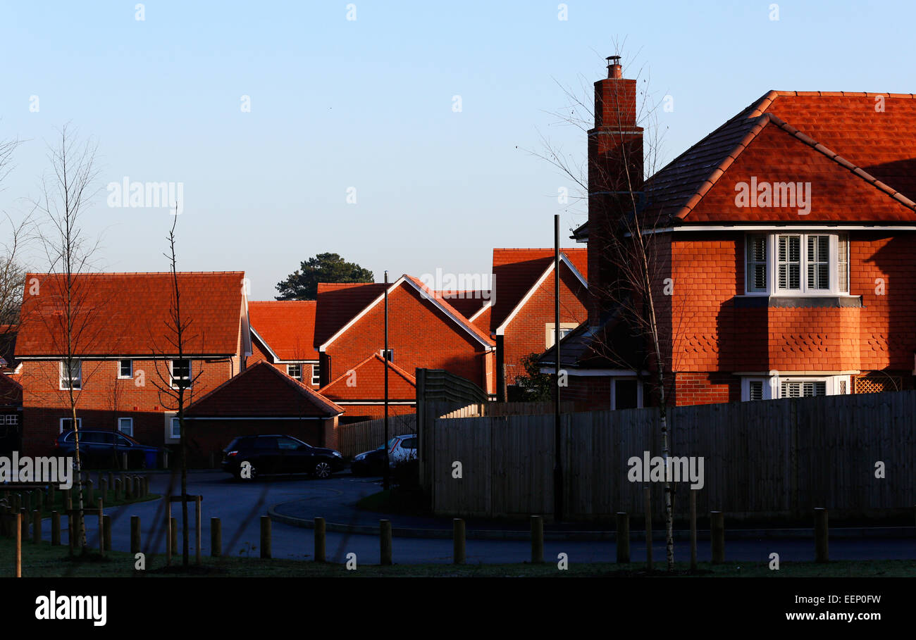 A new housing development, St. Mary's Park in Hartley Wintney in the