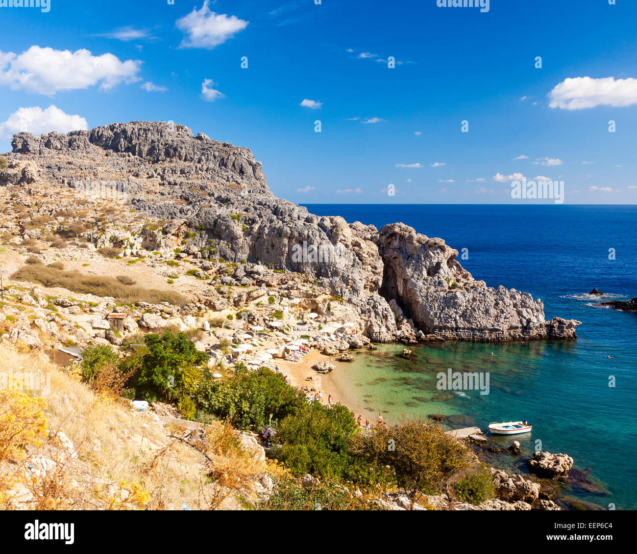 St pauls bay lindos greece hi-res stock photography and images - Alamy