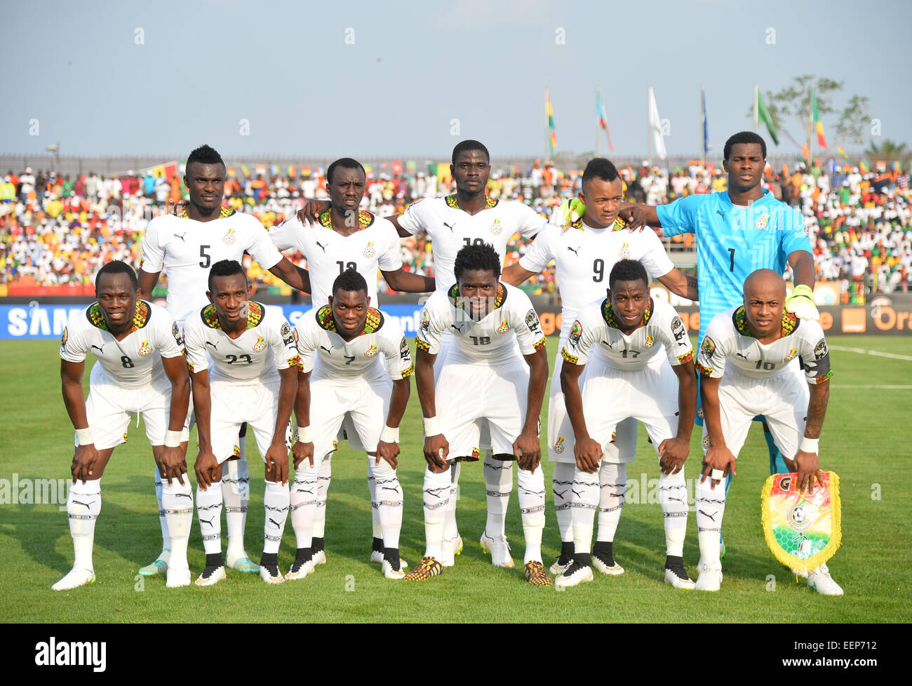 Mongomo, Equatorial Guinea. 19th Jan, 2015. African Cup of Nation football tournament. Ghana versus Senegal. Team Ghana © Action Plus Sports/Alamy Live News Stock Photo