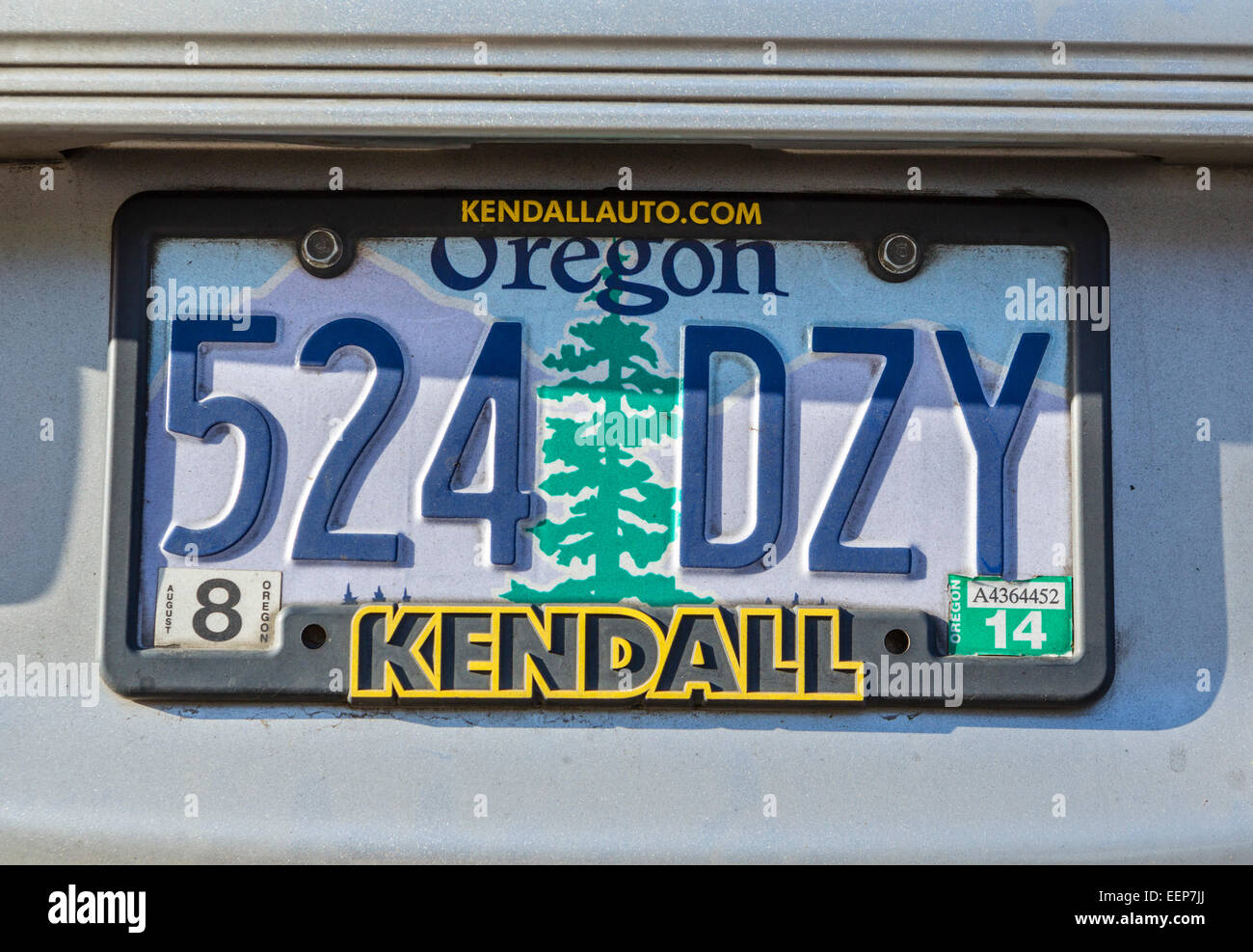 Oregon vehicle registration plate hires stock photography and images