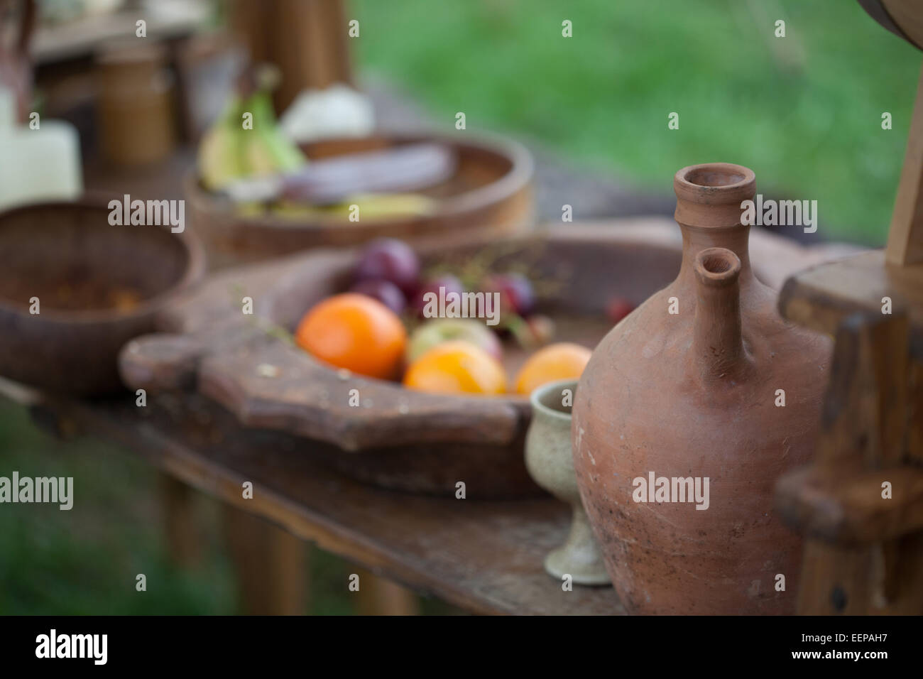 Medieval Camp Kitchen Stock Photo - Alamy