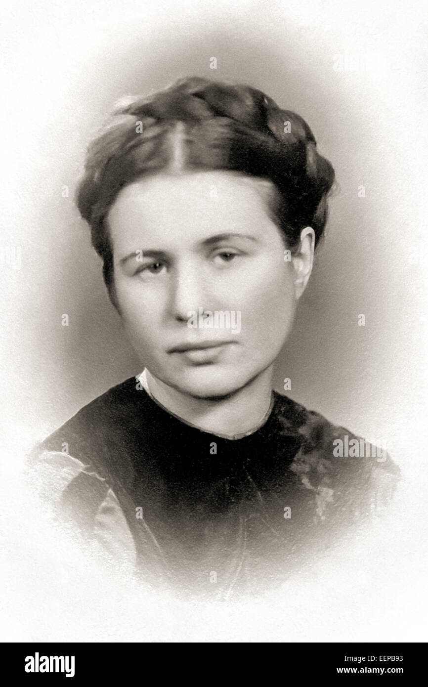 Irena Sendler (1910-2008) who saved nearly 2500 Jewish children from the Nazis by helping create false documentation and smuggling them out of the Jewish Ghetto in Warsaw. Tortured by the Gestapo when arrested in 1943 Irena Sendler never betrayed her comrades and was sentenced to death, escaping with the aid of the Żegota (Polish Council to Aid Jews). Stock Photo