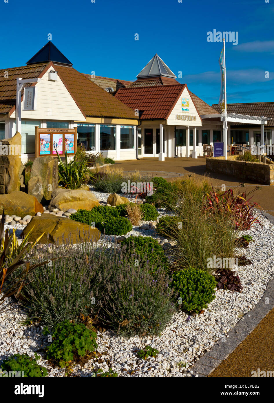 Reception building at Haven Holiday Park