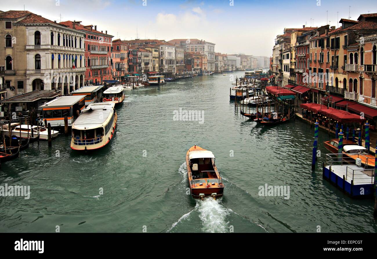 View of the Grand Canal from Rialto bridge Stock Photo - Alamy
