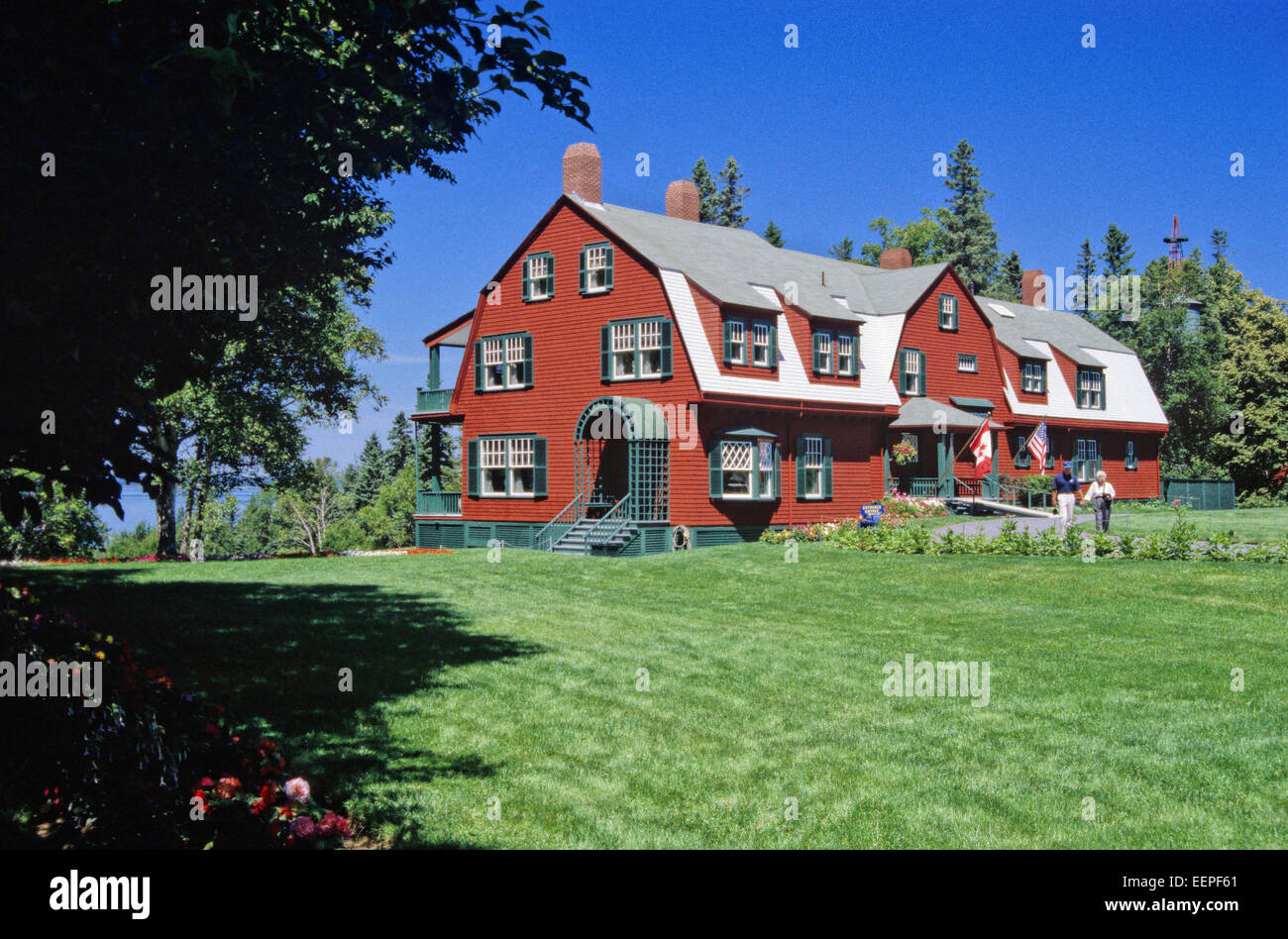 Franklin D. Roosevelt's summer residence in Campobello Island, New Brunswick, Canada. Stock Photo