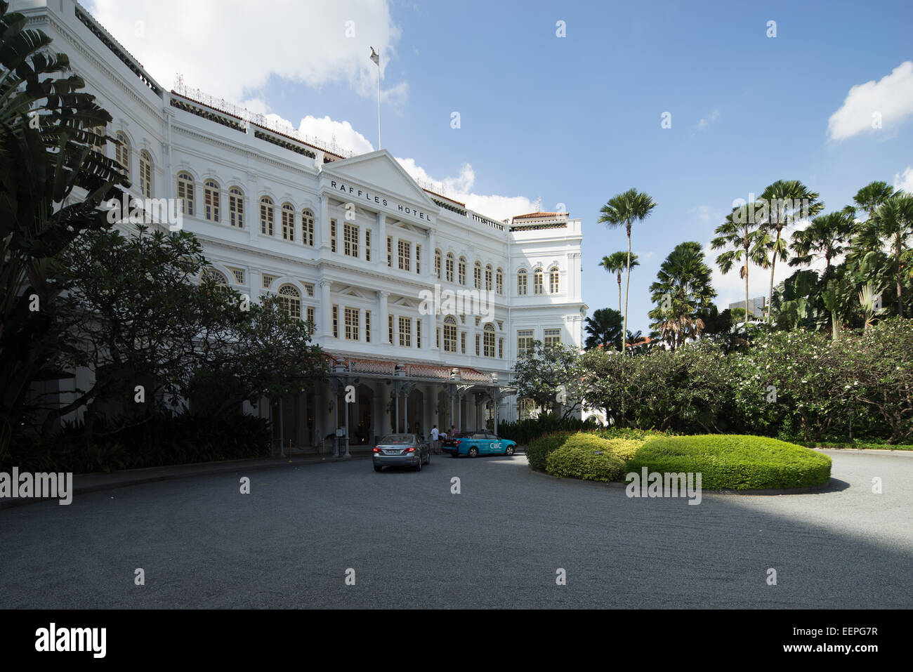 Historic Raffles Hotel, Singapore. Stock Photo