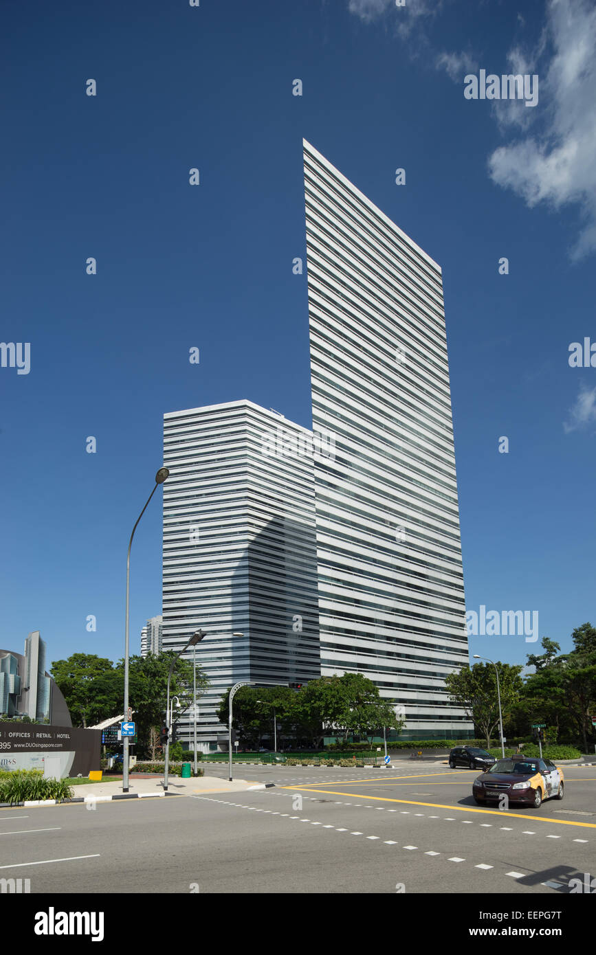 The Gateway office towers in Singapore, designed by architect I.M. Pei. Stock Photo
