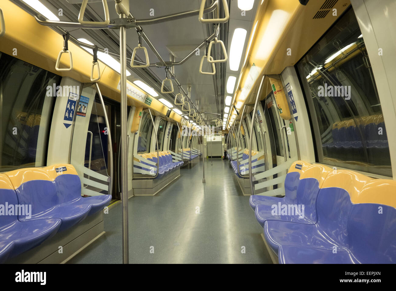 Singapore MRT transit system. Stock Photo