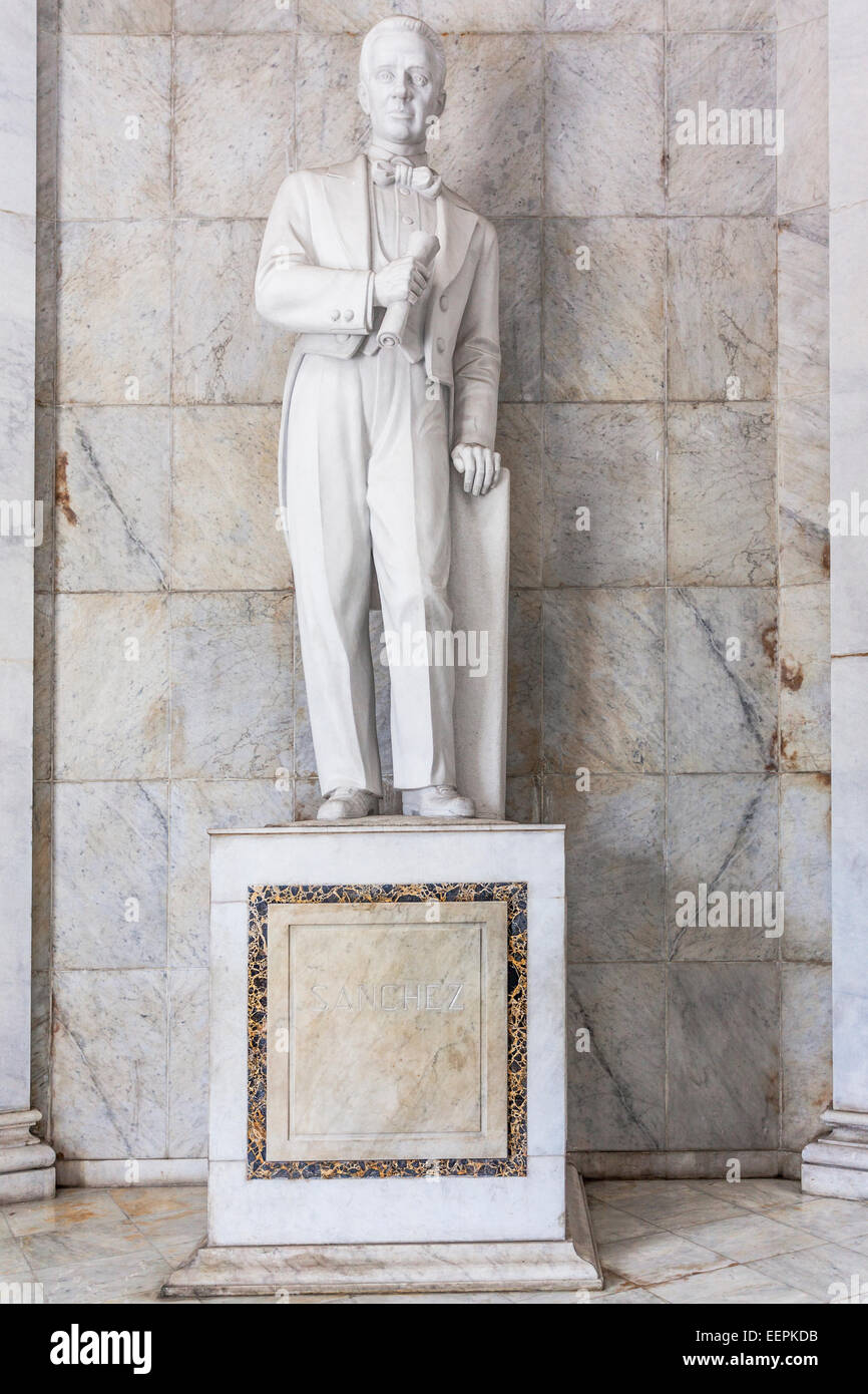 Francisco del Rosa, Los Trinitarios, sculptor Nicholas Arrighini, The Altar de la Patria, Parque de la Independencia, (Puerta de Stock Photo