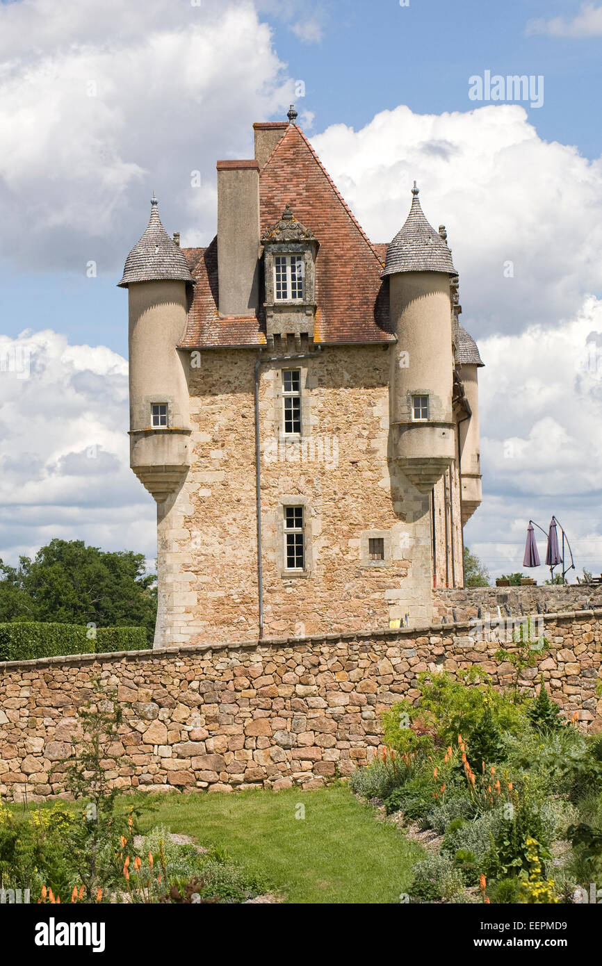 Château de La Borie, Limousin. A meeting place for those working in the fields of music and sound. Stock Photo
