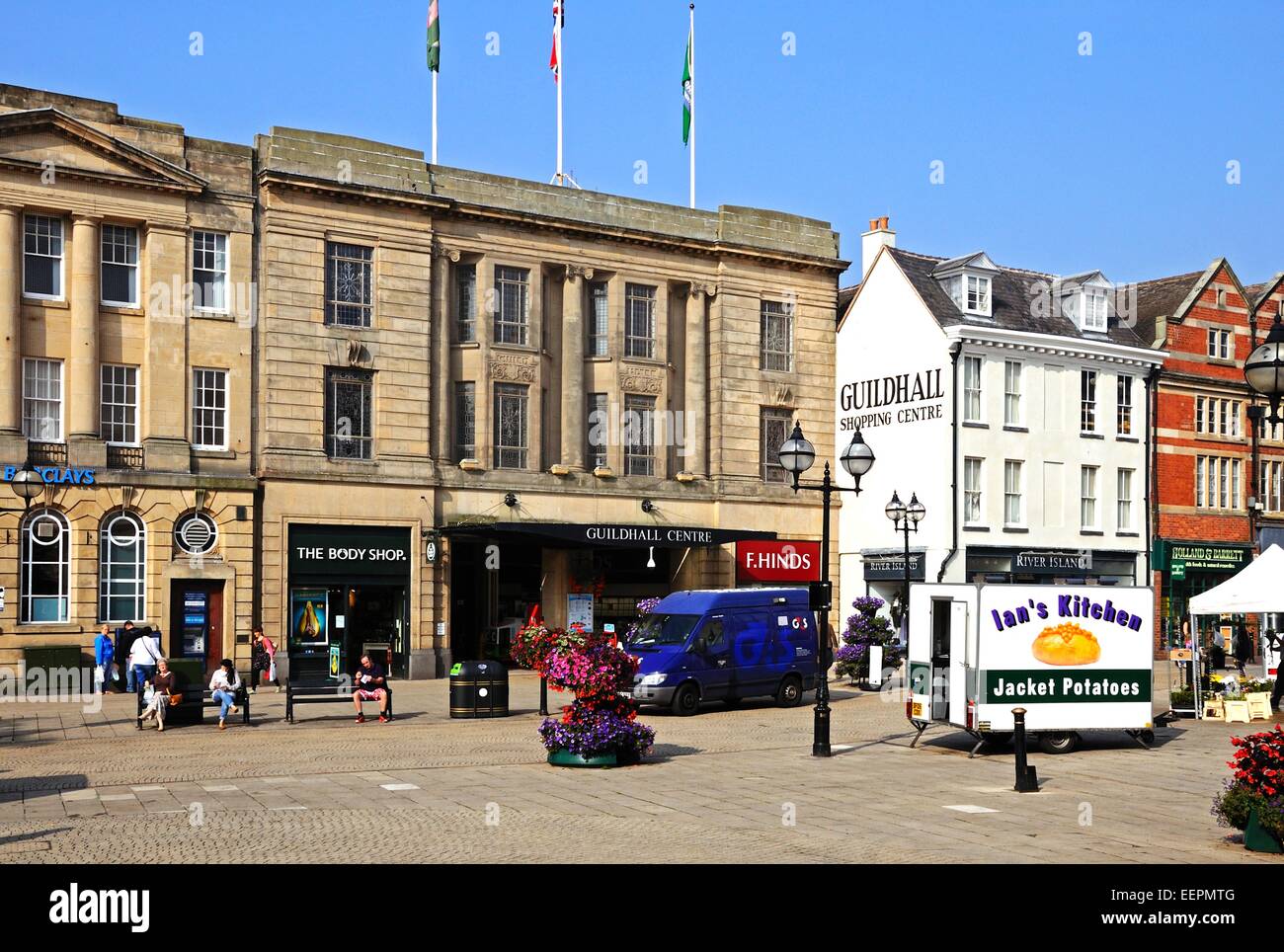 The Guildhall Centre in Market Square, Stafford, Staffordshire, England, UK, Western Europe. Stock Photo