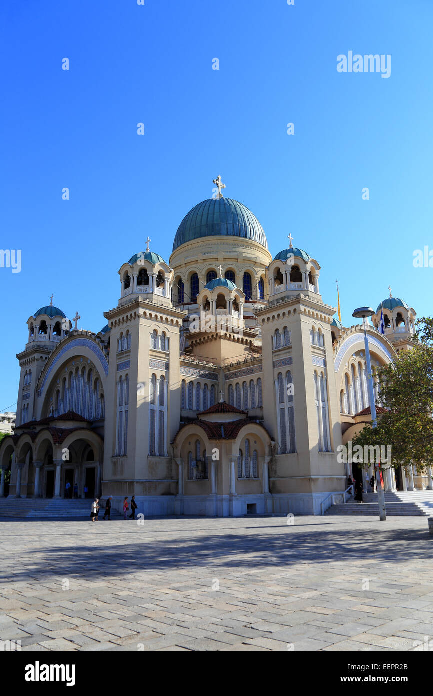 St. Andrew's Cathedral in Patra, Greece Stock Photo