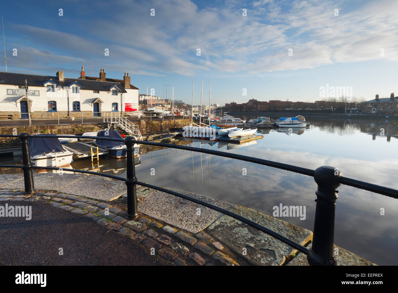 Bristol Floating Harbour at Cumberland Basin. Bristol, England, UK. Stock Photo