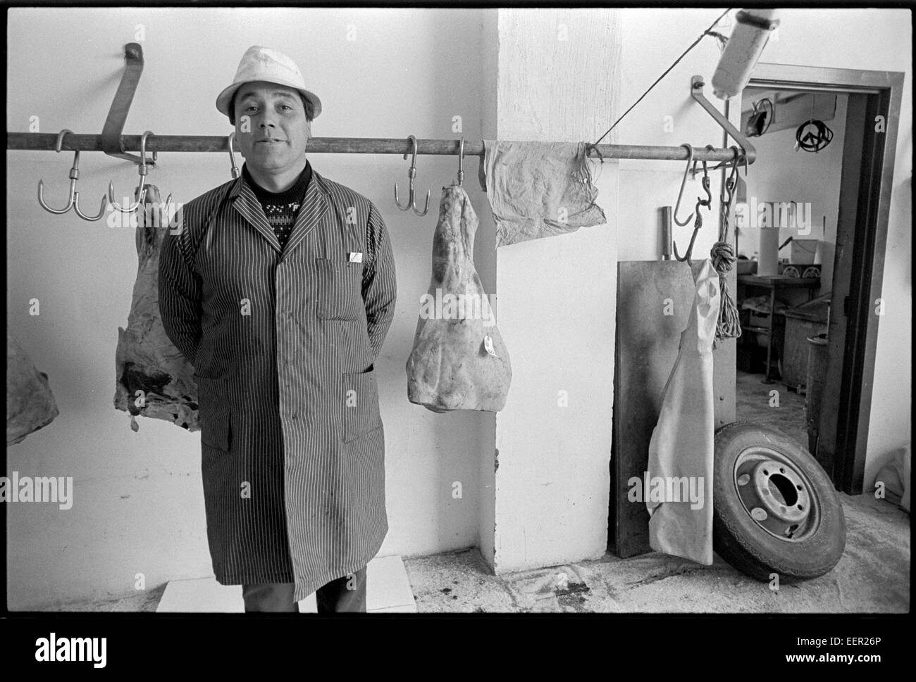 Butcher, Lerwick, Shetland. Stock Photo