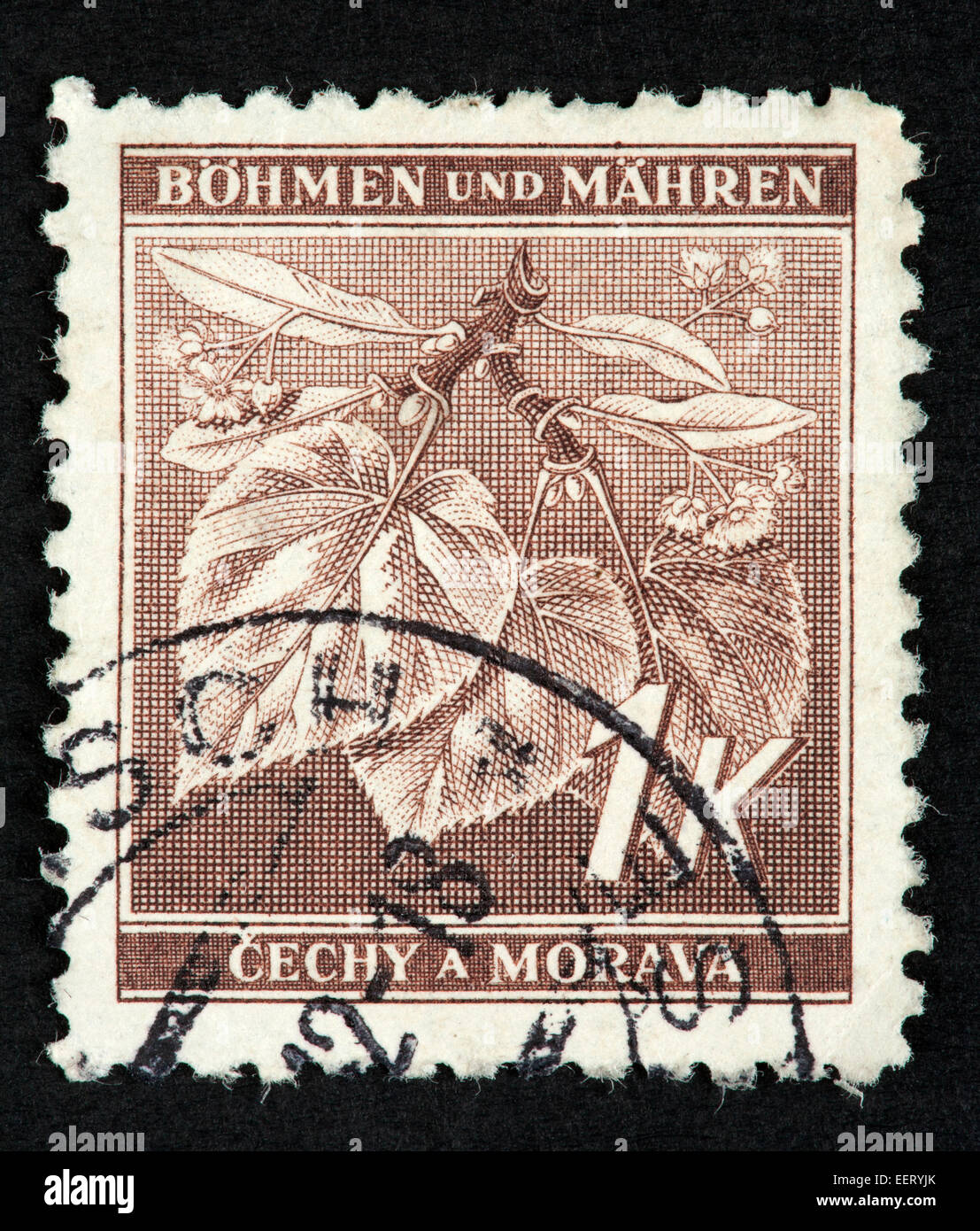 Protectorate of Bohemia and Moravia postage stamp Stock Photo