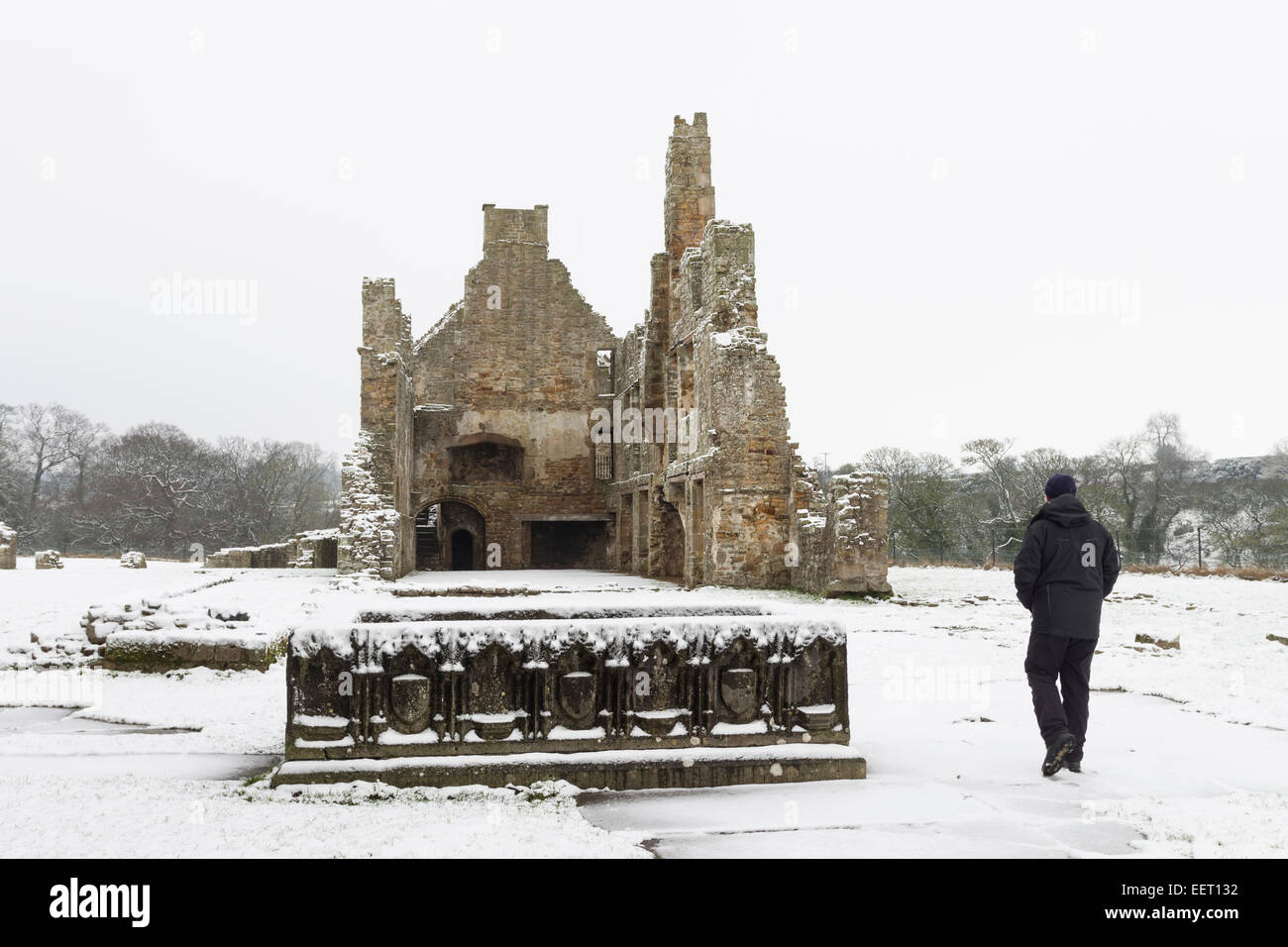 Egglestone Abbey Near Barnard Castle, County Durham, UK. 21st January