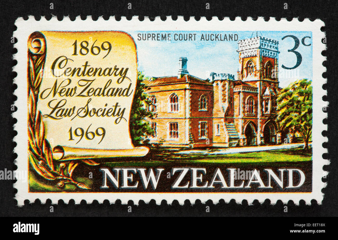 New Zealand postage stamp Stock Photo Alamy