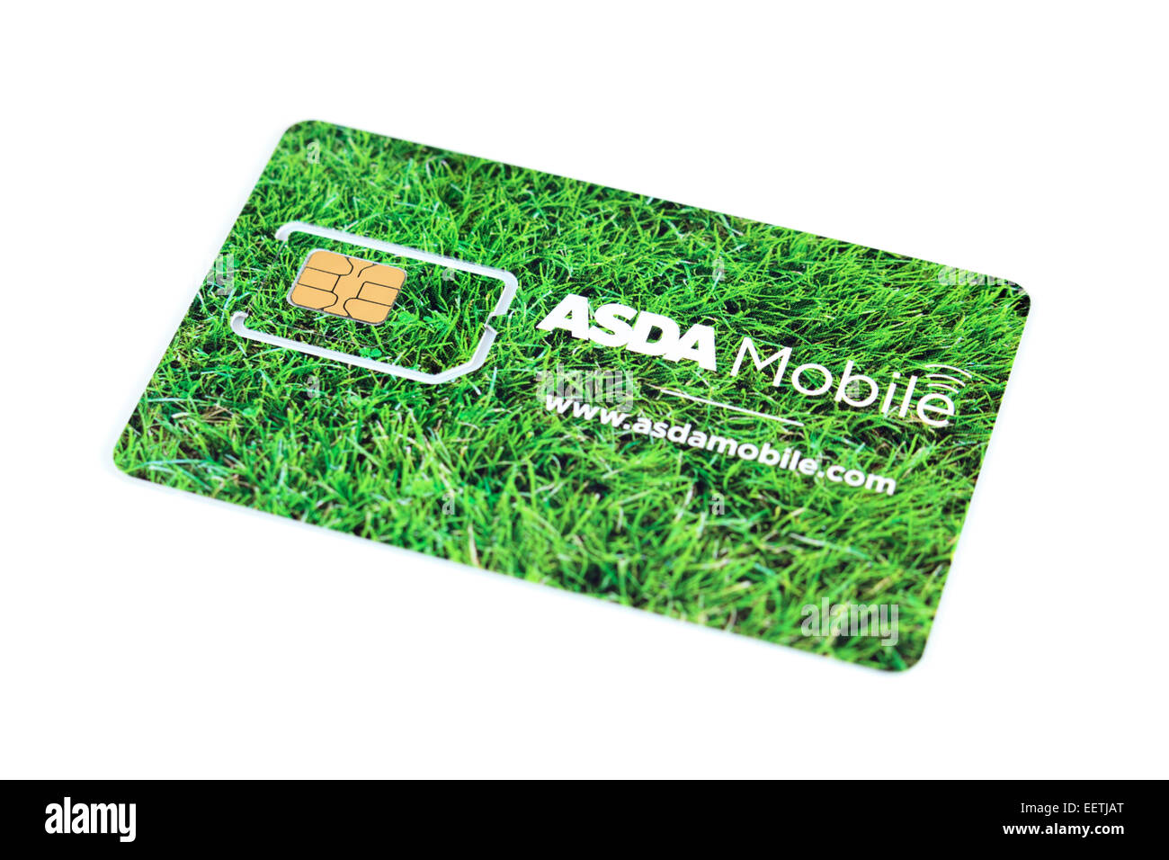 ASDA mobile SIM card with standard and nocro sim Stock Photo