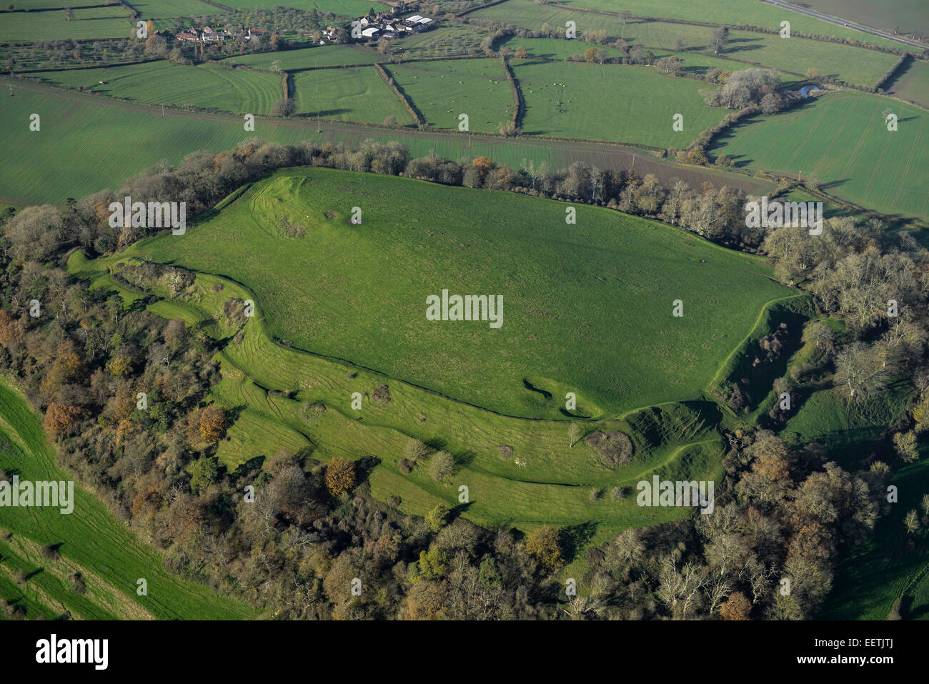 Cadbury castle somerset hires stock photography