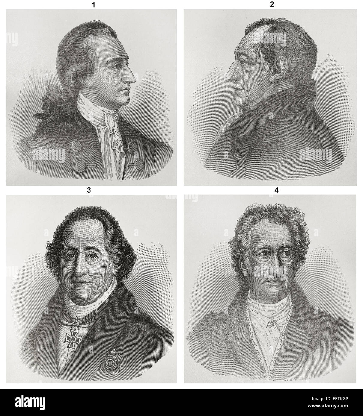 Johann Wolfgang von Goethe Stock Photo