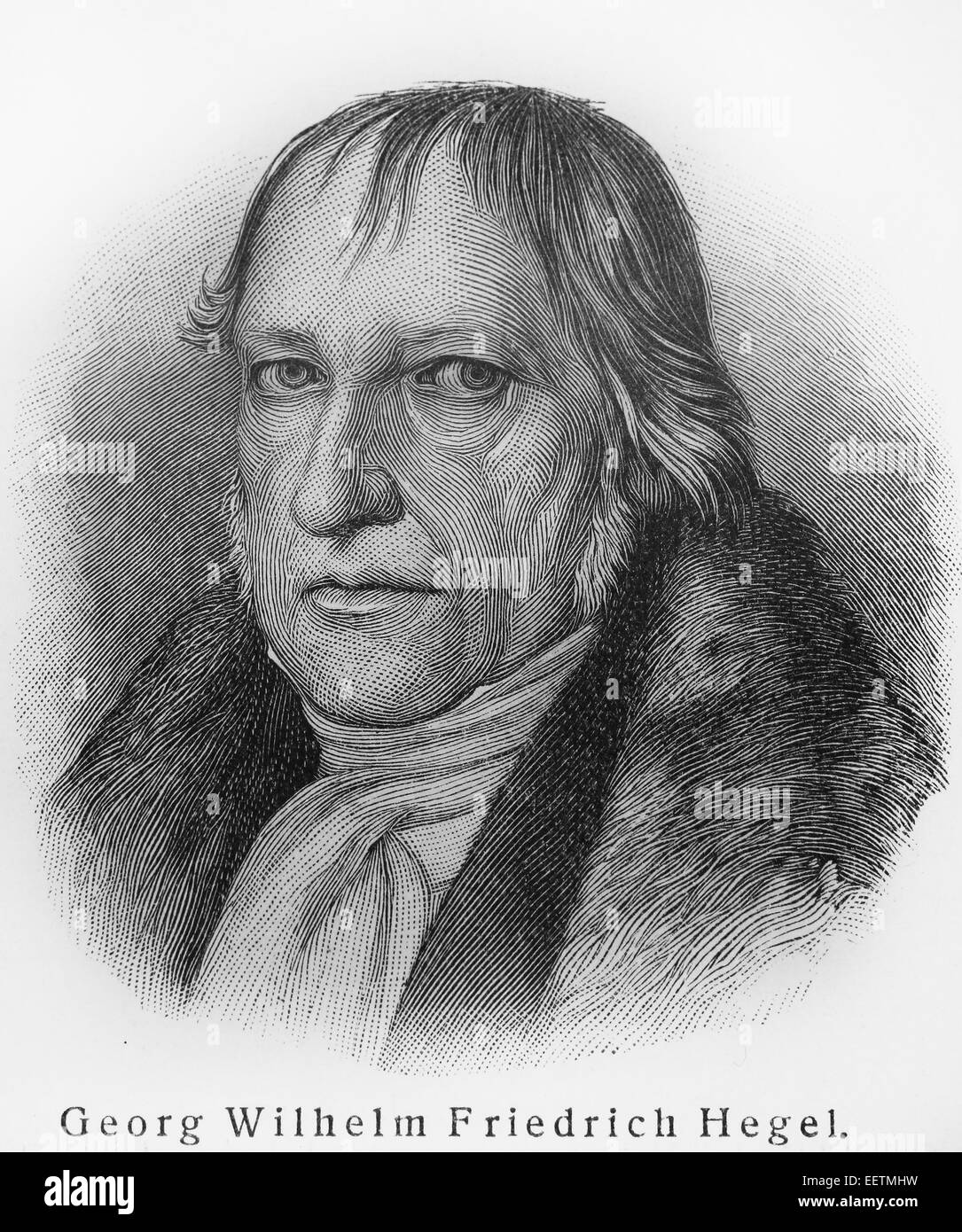 Georg Wilhelm Friedrich Hegel Stock Photo