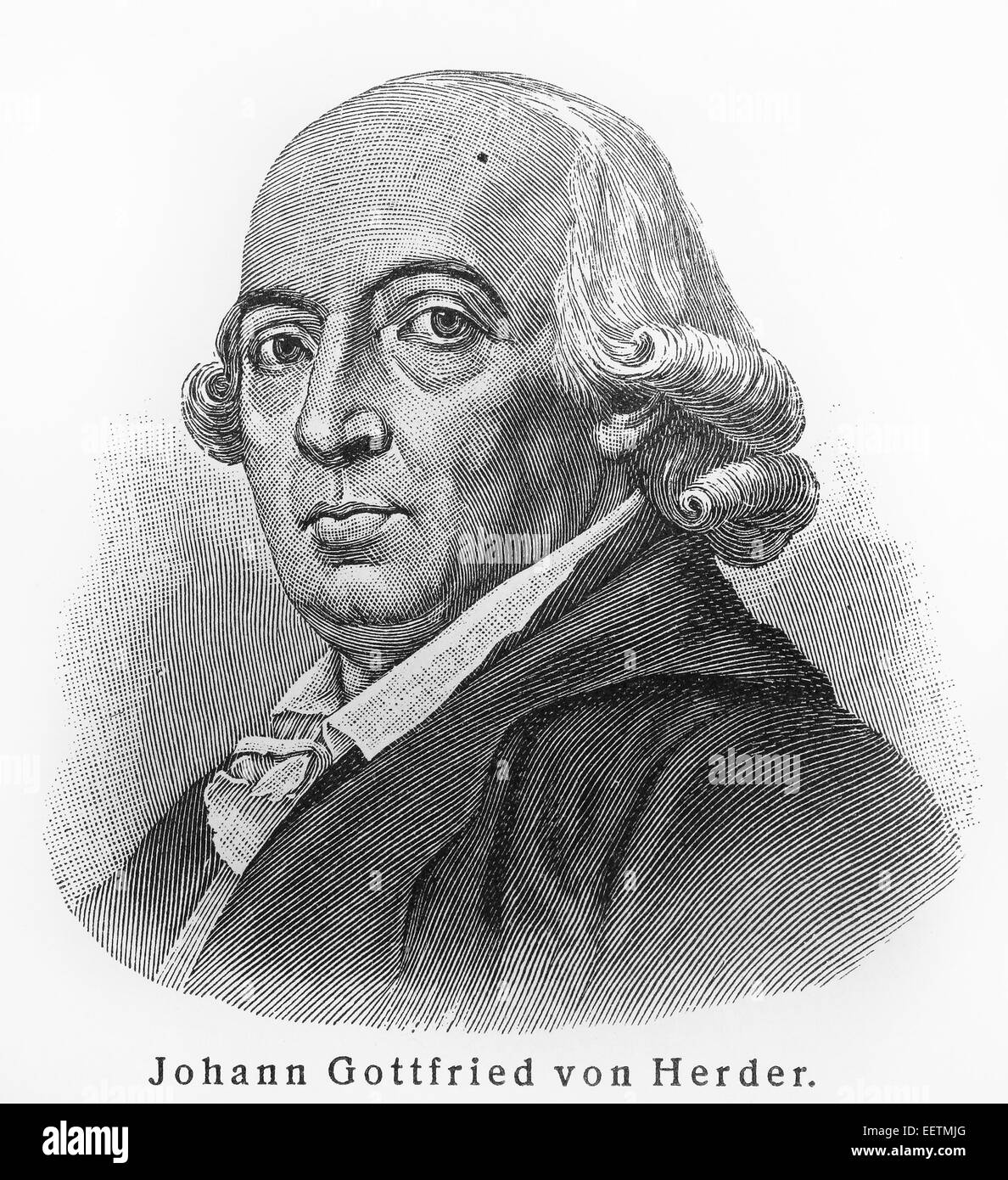 Johann Gottfried Herder Stock Photo