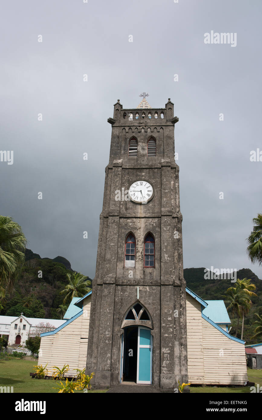 Fiji, Island of Ovalua, town of Levuka. First Colonial settlement and capital of Fiji in 1874. Stock Photo