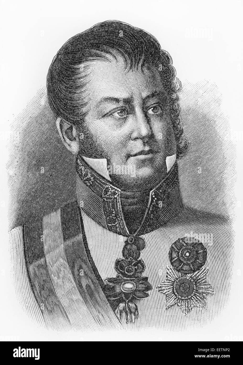 Karl Philipp, Prince of Schwarzenberg Stock Photo