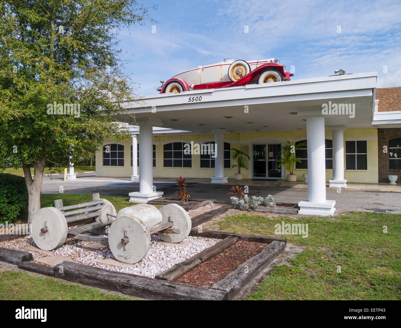 Exterior of Sarasota Classic Car Museum in Sarasota Florida Stock Photo