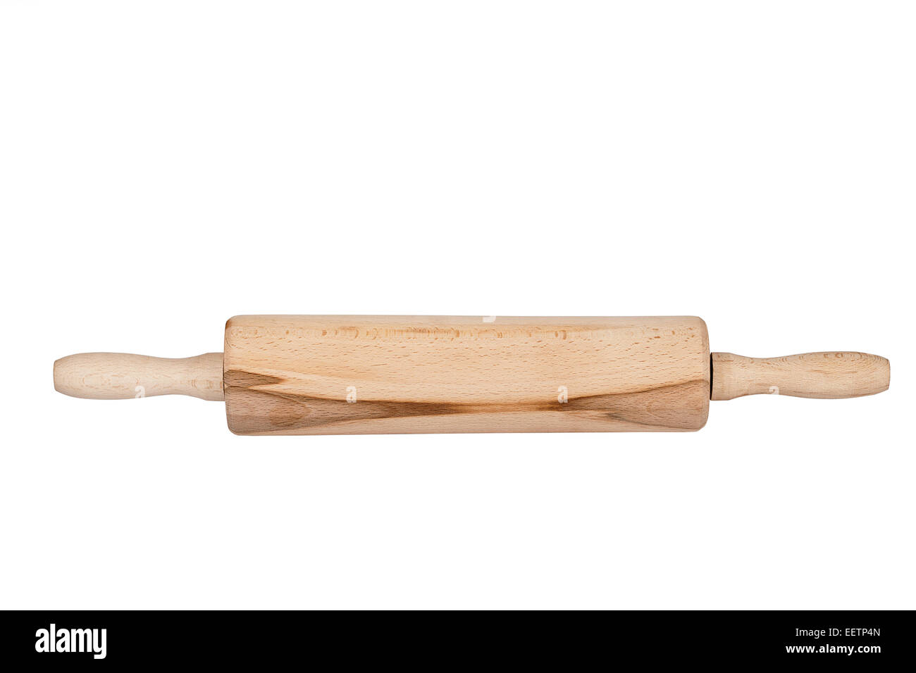 Baking rolling pin and on white background Stock Photo - Alamy