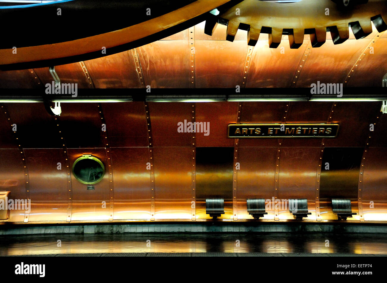 Paris France Arts et Metiers Metro Station Refurbished 1994 paris-france-arts-et-metiers-metro-station-refurbished-1994