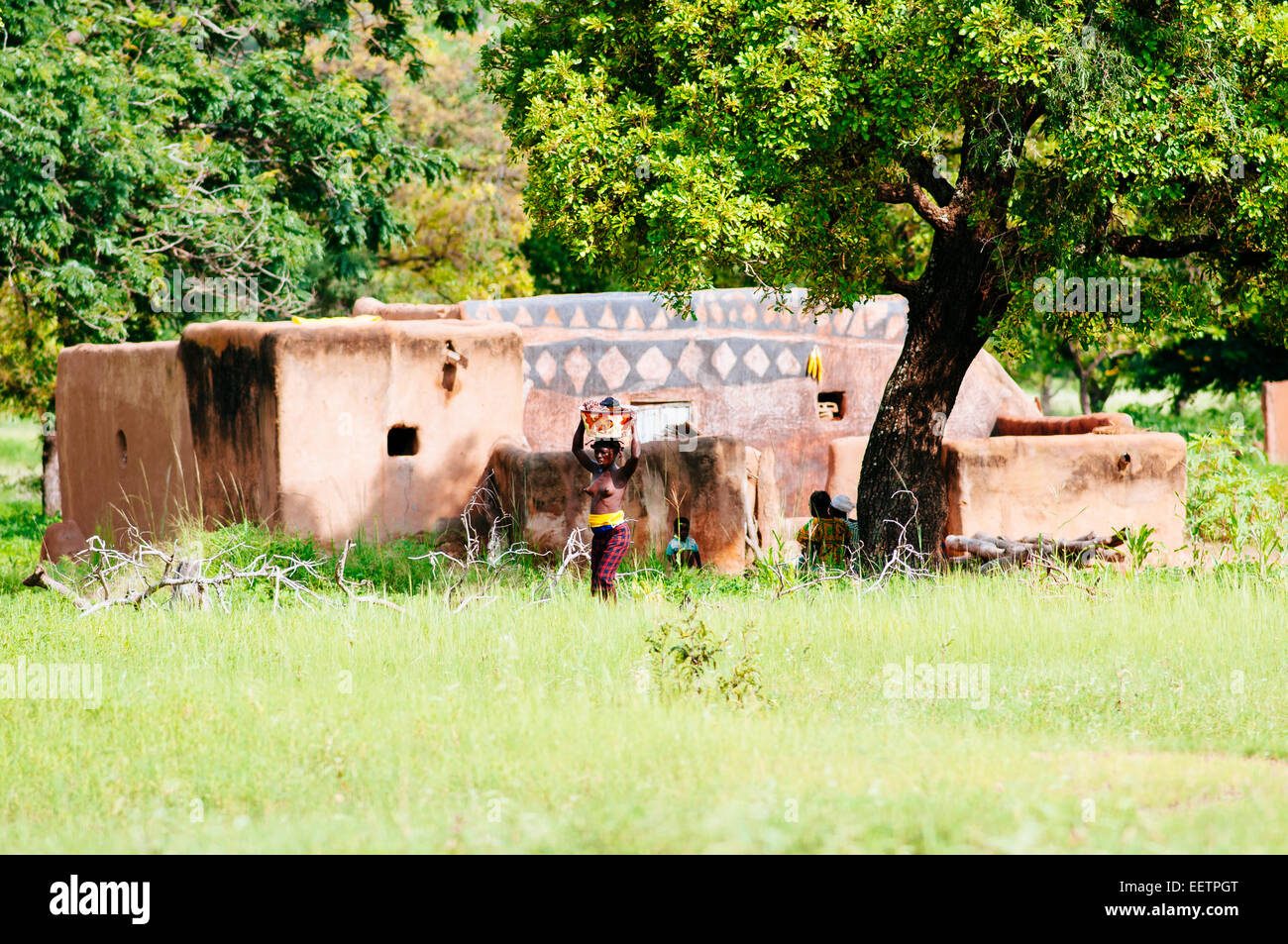 House painted kassena village hires stock photography and images Alamy