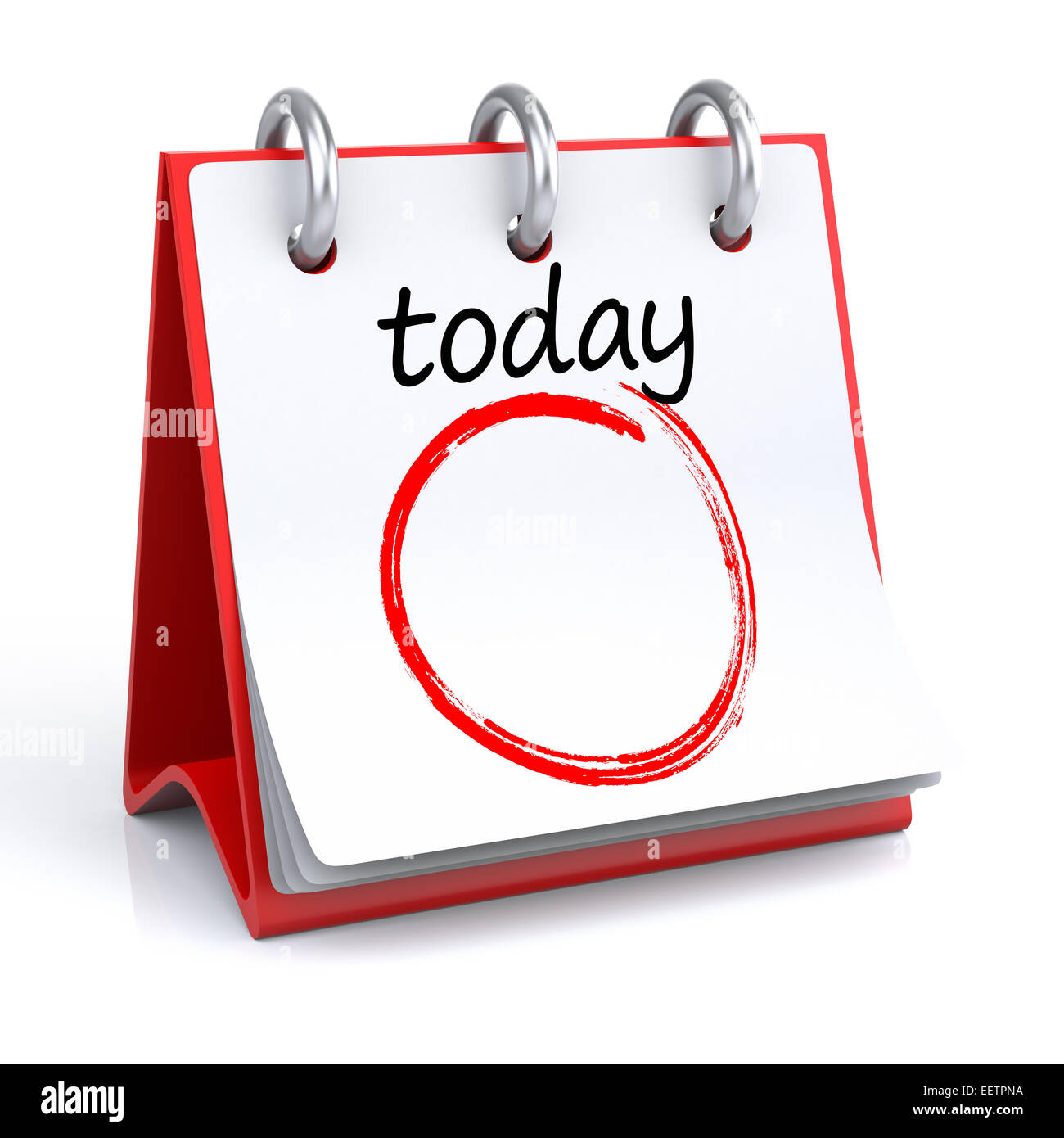 Today. 3d rendering isolated calendar with Today text Stock Photo Alamy