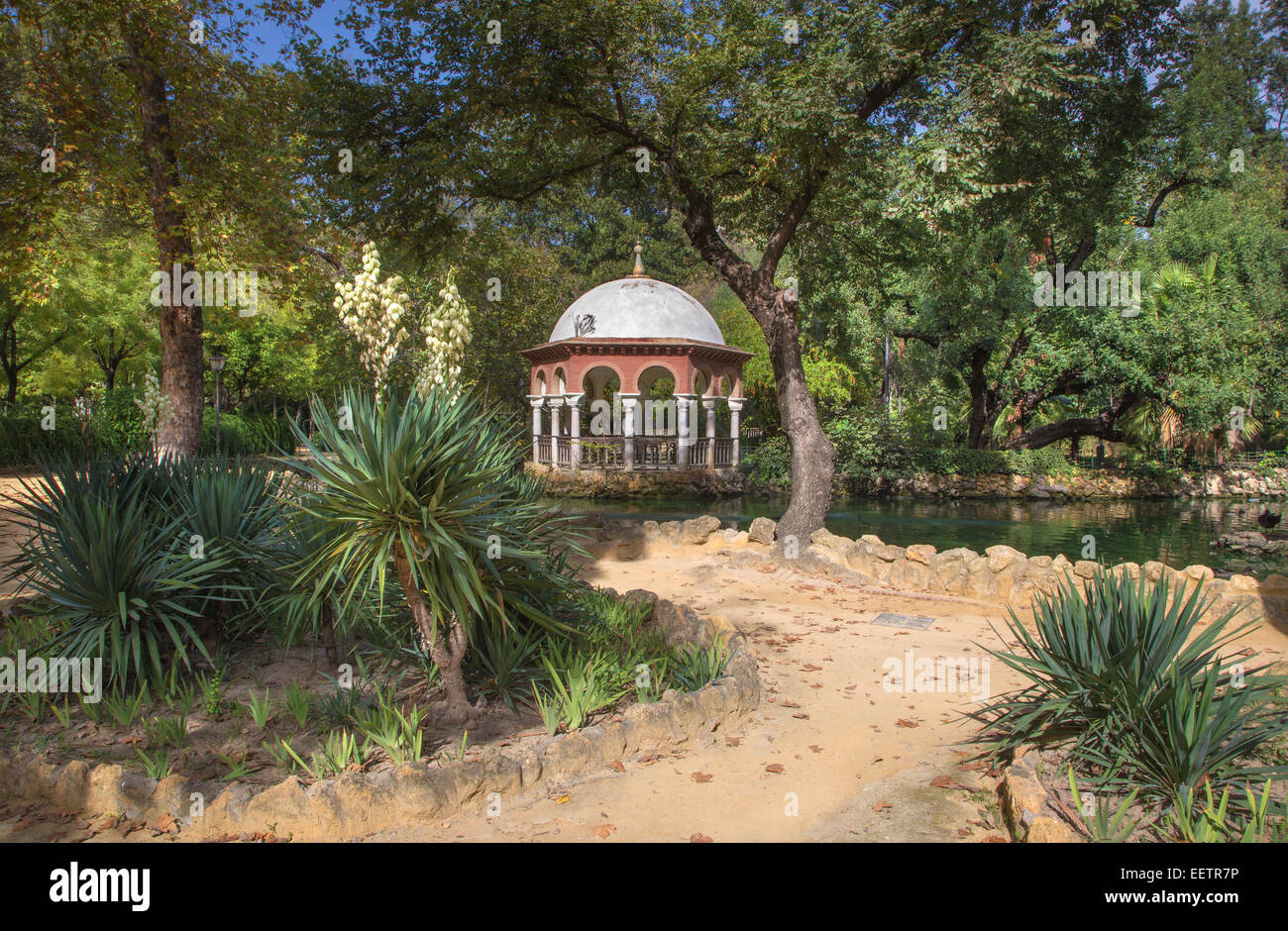 Seville - The summer house Maria Luisa park Stock Photo