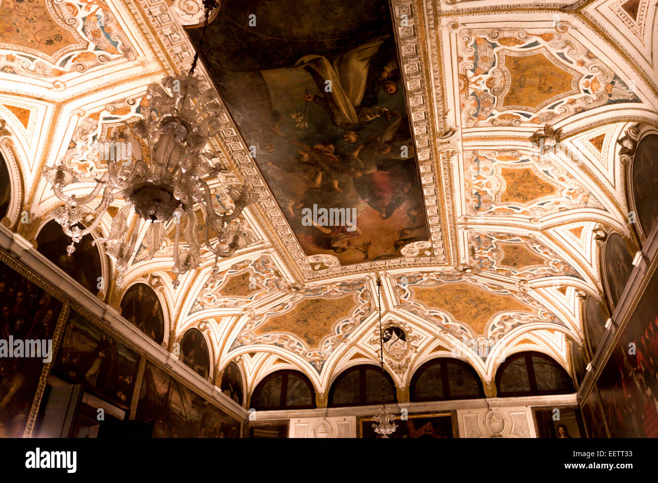 Roof with fresco in the church of St Giovanni and Paolo. Venice, Veneto. Italy Stock Photo