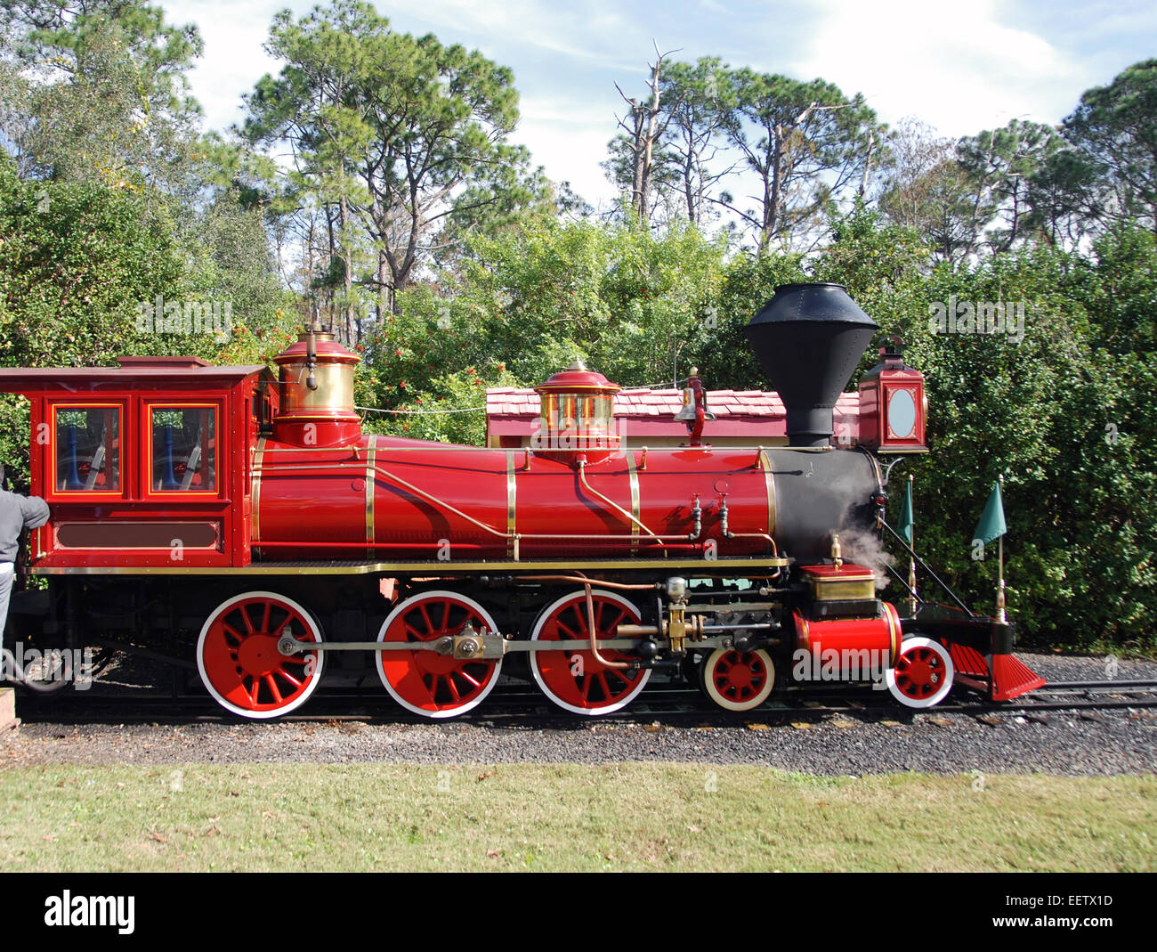 Red steam engine hi-res stock photography and images - Alamy