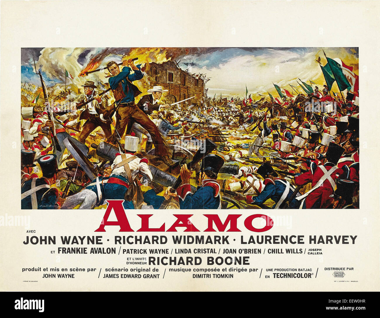 The alamo movie poster display hires stock photography and images Alamy