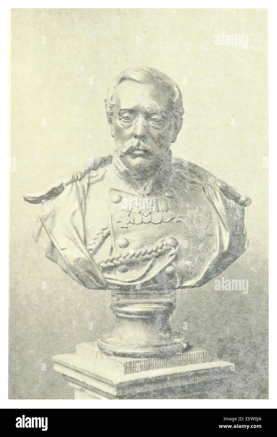 METTIG(1897) p495 BÜSTE DES FÜRSTEN ALEXANDER SUWOROW Stock Photo