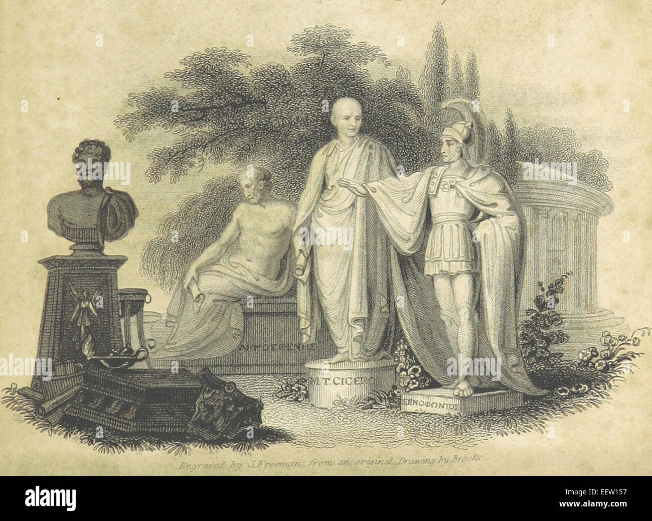 MURPHY(1829) p009 GREEC AND ROMAN CLASSICS, Leaders of the ancient literature Stock Photo